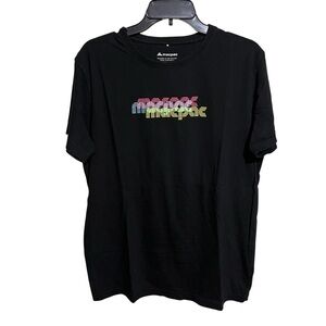 MACPAC Shirt Mens MEDIUM Black short sleeve casual cotton T Shirt logo Size M